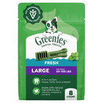 Greenies Large Chewy Dental Dog Treats Fresh Spearmint - 12oz/8ct