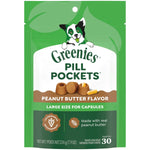 Greenies Chewy Dog Pill Pockets Peanut Butter Capsule Size Dog Treats