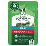 Greenies Regular Chewy Dental Dog Treats Fresh Spearmint - 12oz/12ct