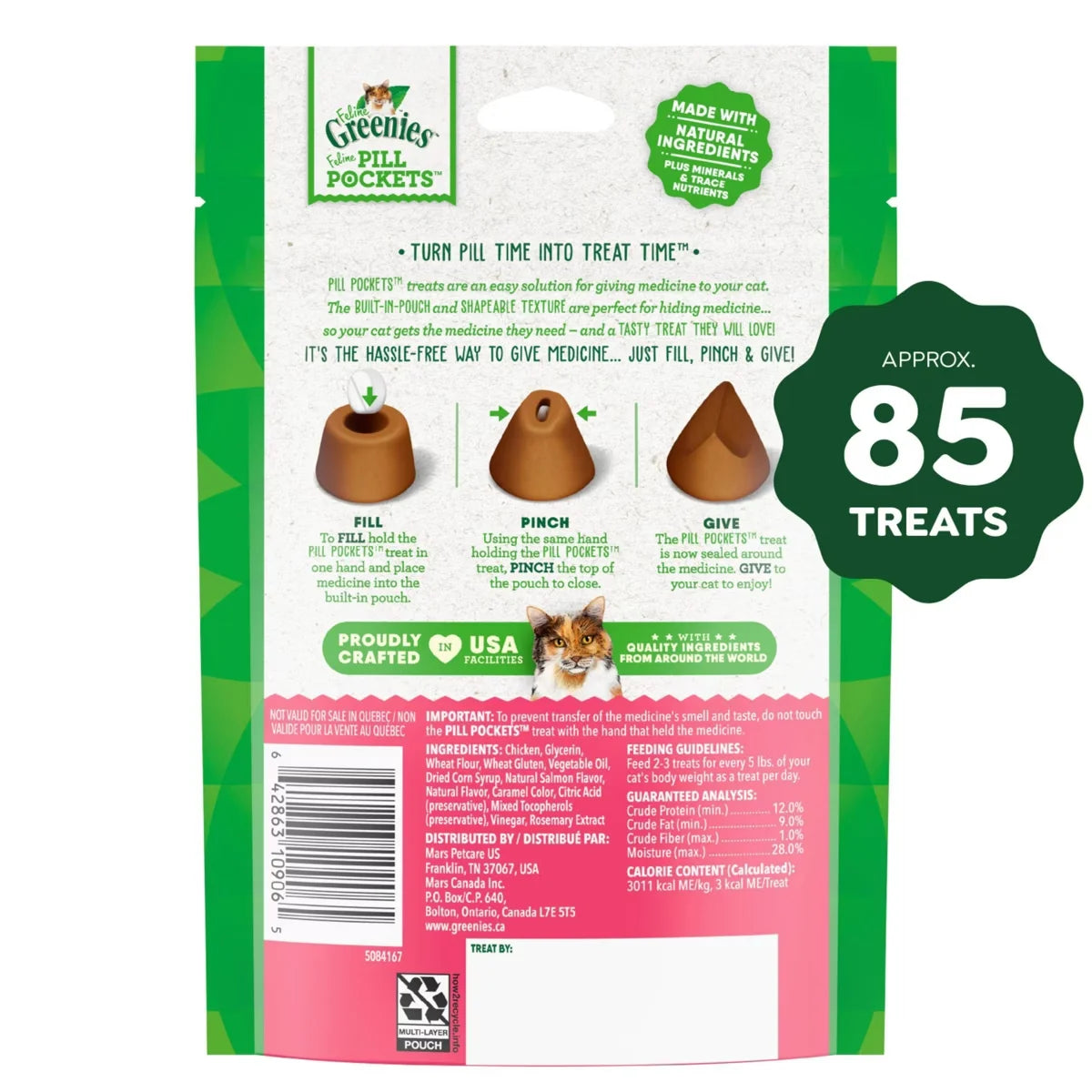 Greenies Feline Pill Pockets Salmon Cat Treats