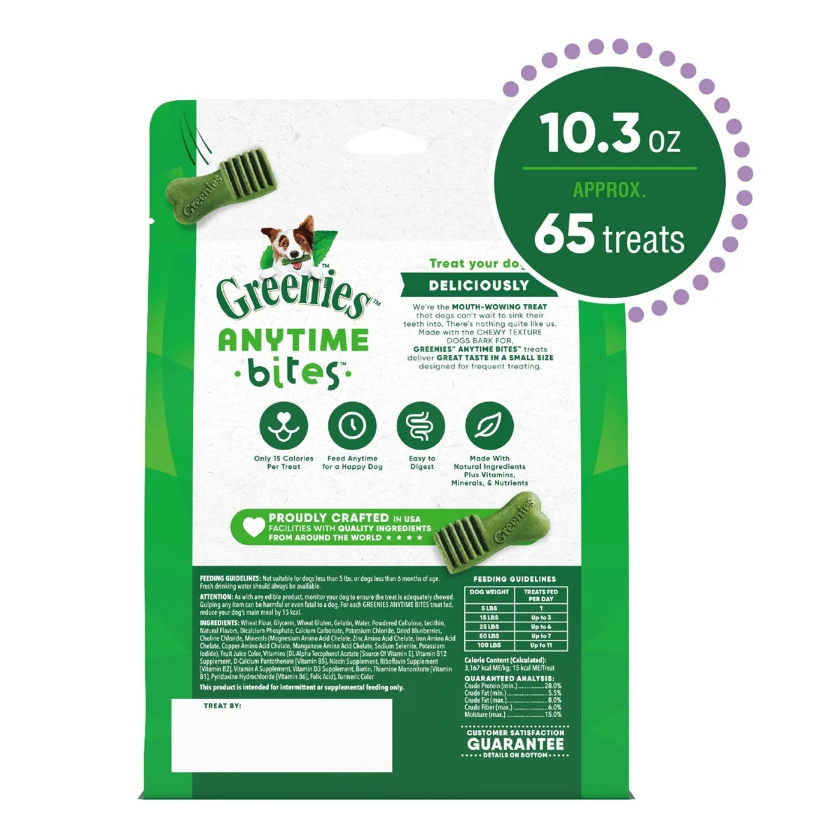 Greenies Anytime Bites Blueberry Flavor Dog Treats