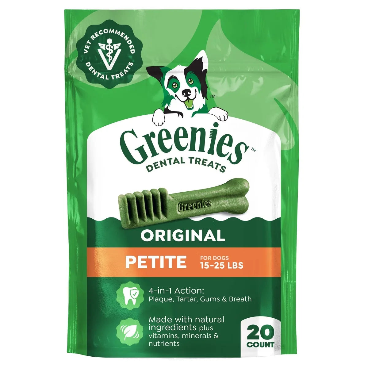 Greenies Petite Chewy Dental Dog Treats Original Chicken - 12oz/20ct